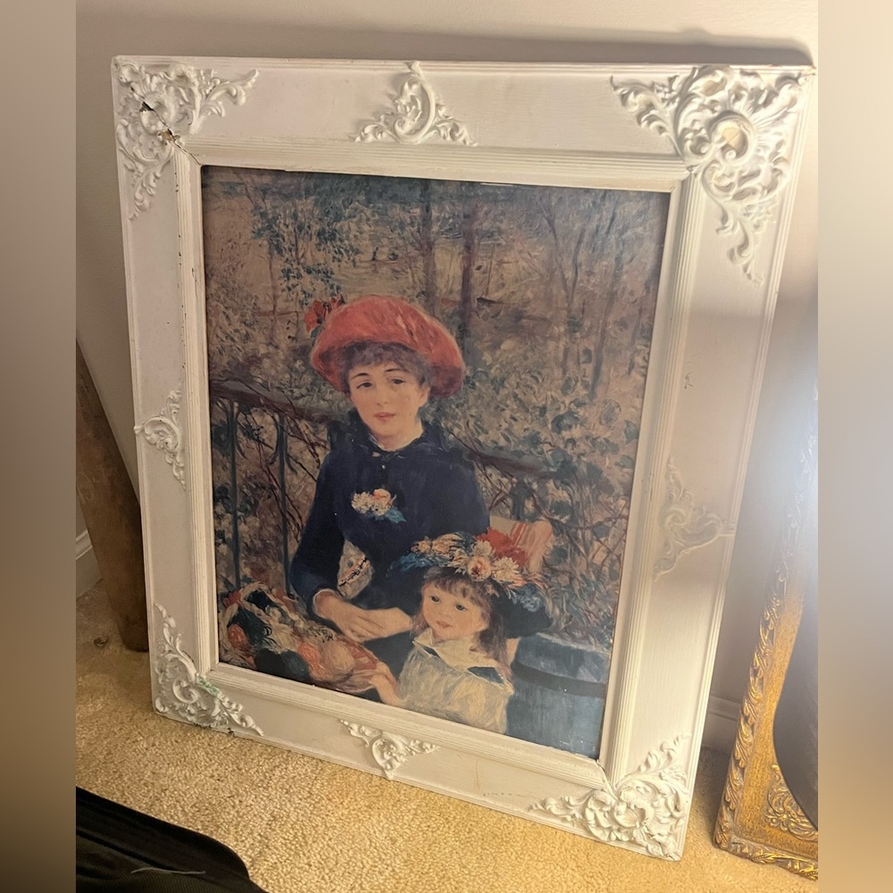 Painting print #3 and frame